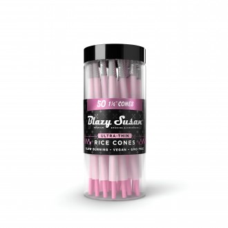 Blazy Susan Ultra Thin Rice Paper Cones 50ct Jar