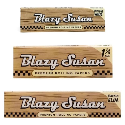 Blazy Susan Unbleached Papers - King Size Wide - 50ct 