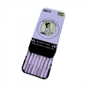 Blazy Susan Purple Pre Rolled Filter Tips 100ct/ Tin - 12pk Display