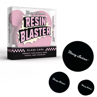 Blazy Susan Silicone Resin Glass Cleaning Caps 3pc/10pk - Black