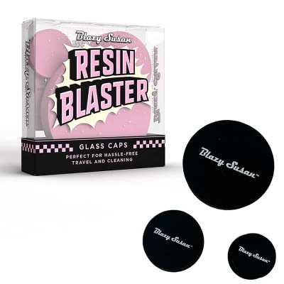Blazy Susan Silicone Resin Glass Cleaning Caps 3pc/10pk - Black