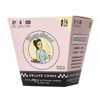 Blazy Susan Pink Purize Tips 1 1/4 Pre-Rolled Cones – 6ct Packs | 21 Pack Display