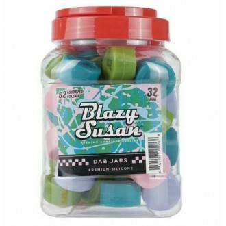 Blazy Susan 32mm Silicone Dab Jar - Jar (Display of 52)