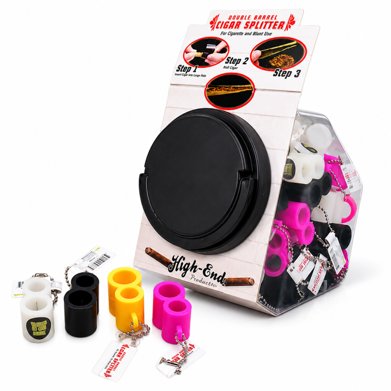 Double Barrel Cigar Splitter – 48 Piece Display