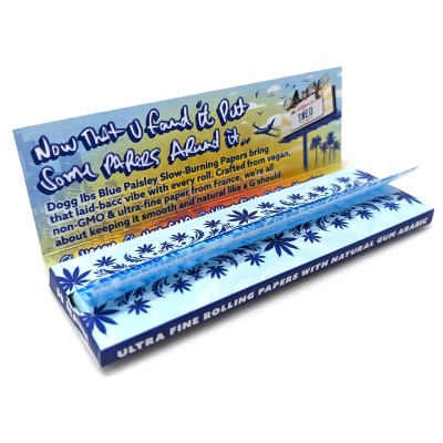 SWED Dogg Lbs Blue Paisley Rolling Papers 50ct