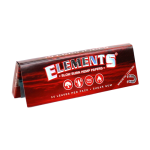Elements Slow Burn Hemp Paper 1¼ Size 50ct - Display of 25 Pack 