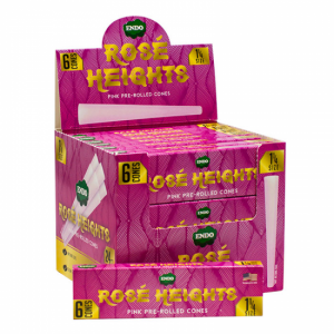 Endo Rose Heights Pink Pre-rolled Cones - (Display of 24)