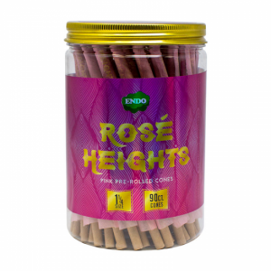 Endo Rose Heights Pink Pre-rolled Cones Jar 