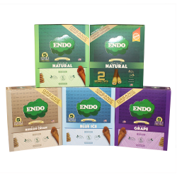 Endo Hemp Wraps With Corn Filters 5ct - (Display of 15) 