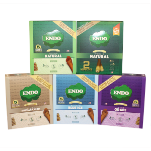 Endo Hemp Wraps With Corn Filters 5ct - (Display of 15) 