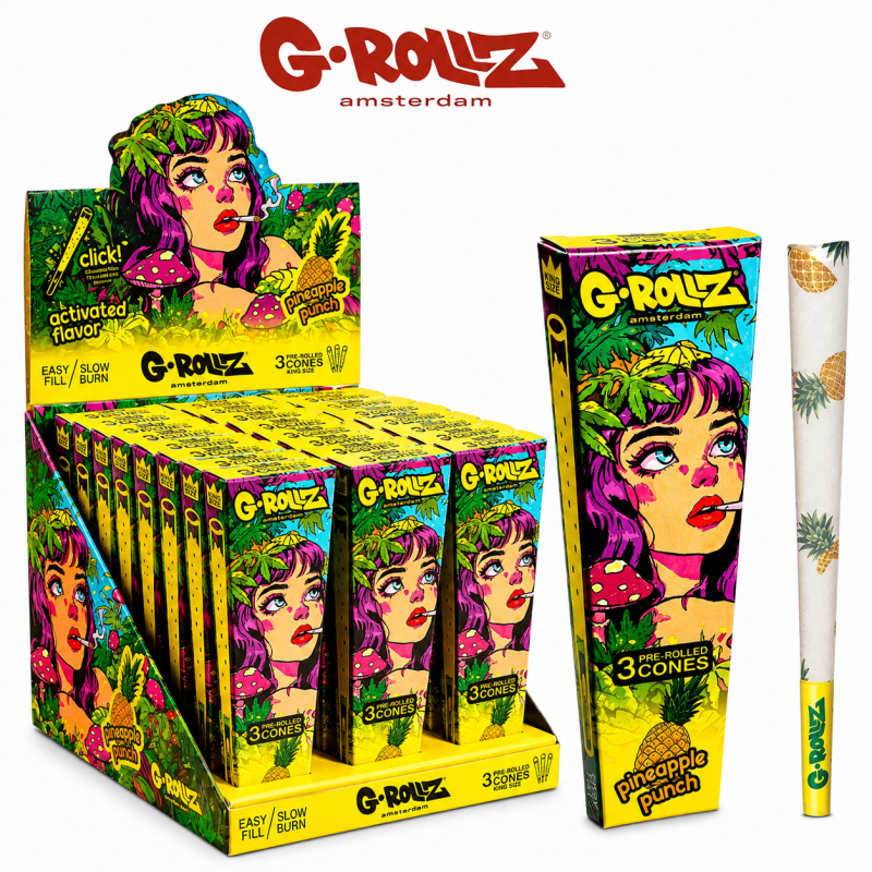 G-Rollz Mystikal Maze King Size Pre-Rolled Cones – 3ct | 24 Pack Display