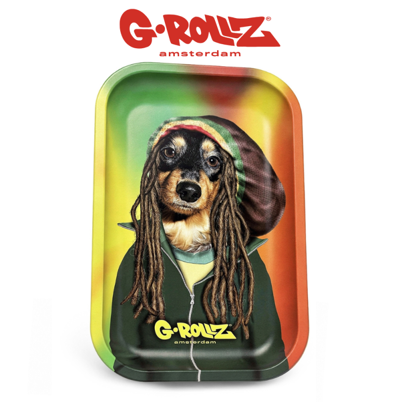 G-Rollz Medium Metal Rolling Tray – 17.5 x 27.5cm 