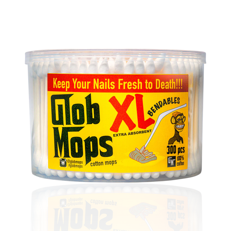 Glob Mops - XL Bendables Cotton Mops (300ct) - 6 Pack 
