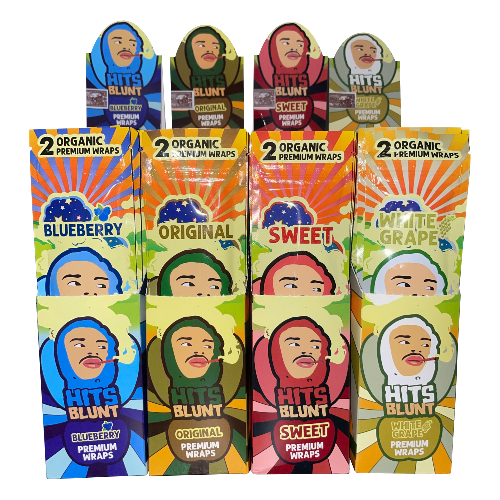 Hits Blunt Premium Organic Wraps 2pk (Display of 25)