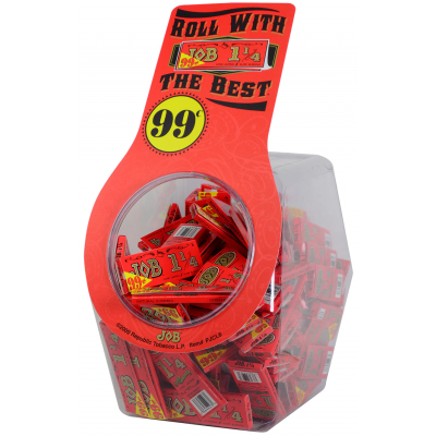 JOB Orange Rolling Papers 1 1/4 Size - Jar (Display of 100)