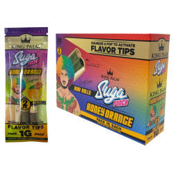 King Palm 2pk Mini Flavored Pre Rolled Cone 20ct - Honey Orange (Suga Punch)