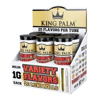 King Palm 20pk Mini Cones - Assorted Flavors - 6ct Display