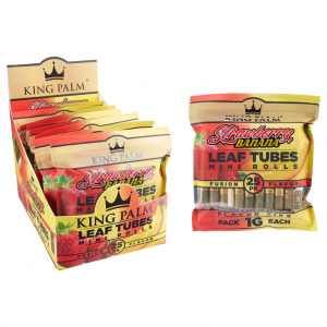 King Palm 25pk Mini Flavor Leaf Rolls/ Cones - 8ct Display