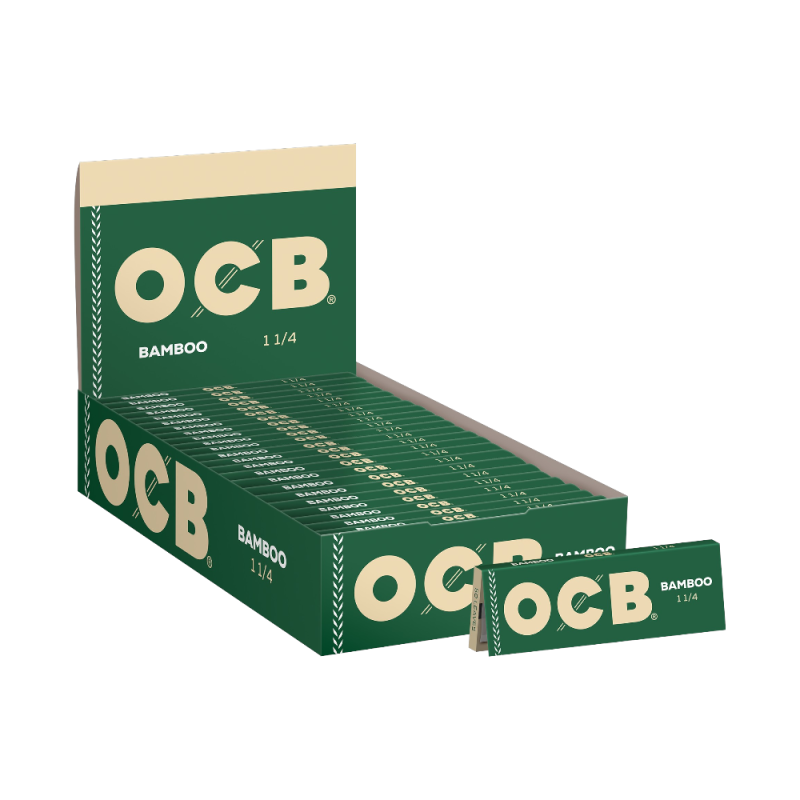 OCB Bamboo 1¼ Rolling Papers – 50ct | 24Pack Display