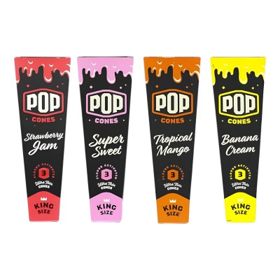 POP CONES Unbleached Cones 1 ¼ 6ct - (Pack of 24) 