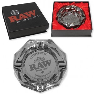 RAW Darkside Glass Ashtray 