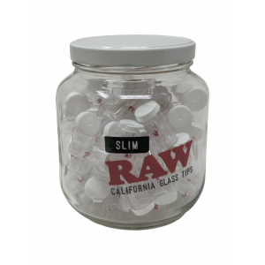 Raw Slim Tips Glass Tips - (Display of 75)