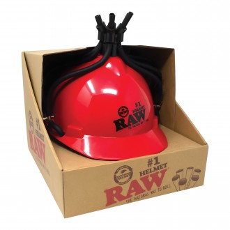 RAW Smoker's Helmet for 6 Cones - Red