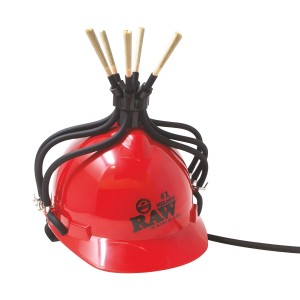 RAW Smoker's Helmet for 6 Cones - Red