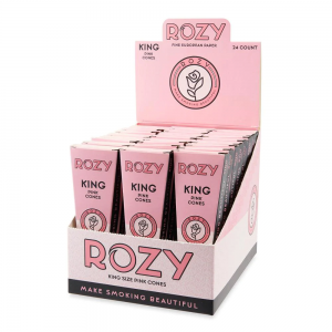 Rozy Pink Cones King Size 3pk - 24ct Display
