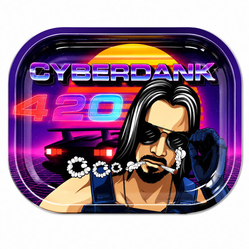 Smoke Arsenal Mini Metal Rolling Tray - Cyberdank 420