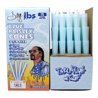 SWED By Snoop Dogg Blue Paisley Pre Rolled Cones - 75ct Box