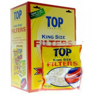 Top King Size Filter 200ct Bag - 16 Pack Display