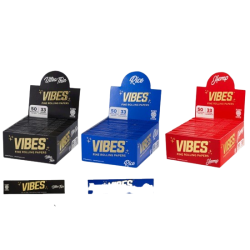 Vibes Rolling Paper King Size 33ct/booklet - 50pk Display