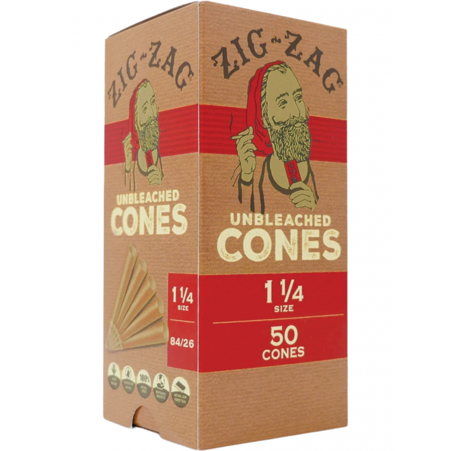 Zig Zag Unbleached Cones 1 1/4 Size Starting At: Zig Zag Unbleached Cones 1 1/4 Size Starting At: