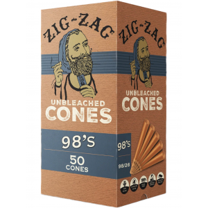 Zig-Zag Unbleached Cones 98's Size Starting At: 