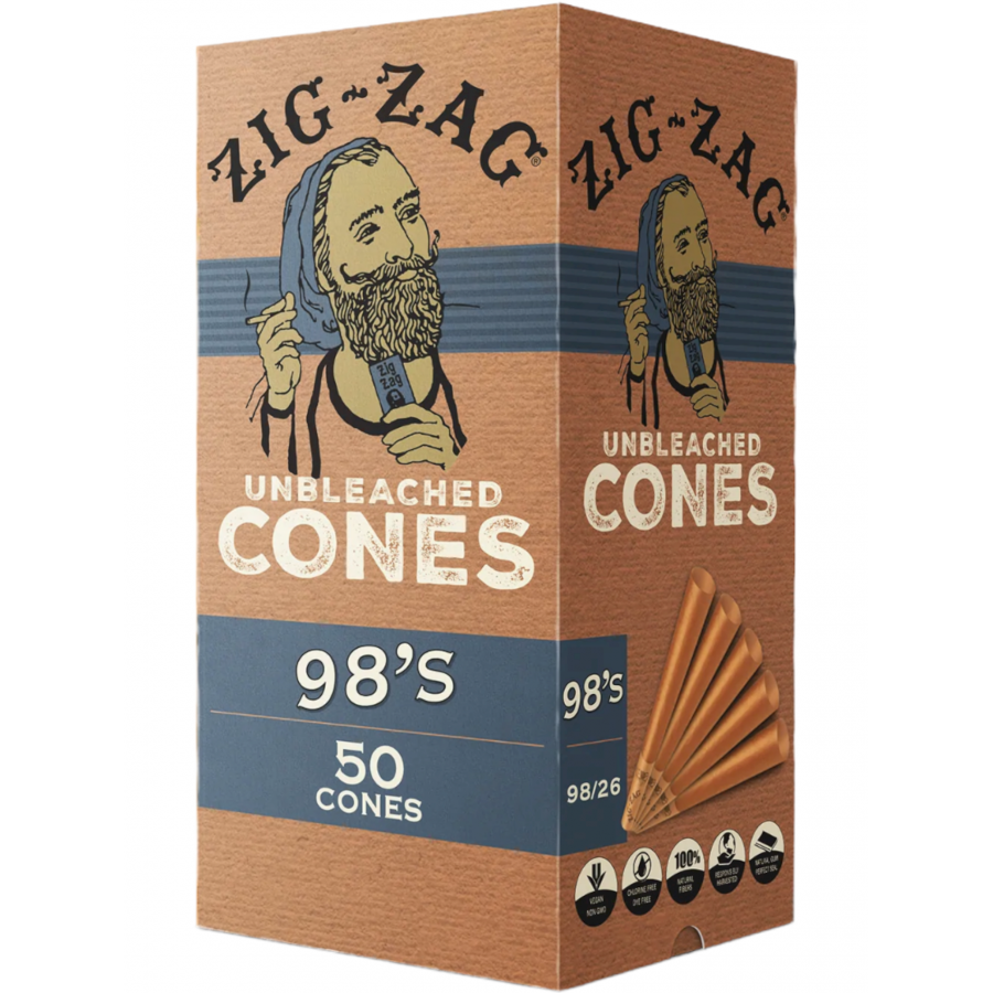 Zig-Zag Unbleached Cones 98's Size Starting At: Zig-Zag Unbleached Cones 98's Size Starting At: