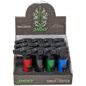 Smoxy Torch Lighter - Classix Smoxy - Assorted Colors - (Display of 12) [SL104]