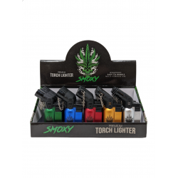 Smoxy Mini Torch Lighter - Agni Metal - Assorted Colors - (Display of 20) [SL105]