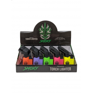 Smoxy Mini Torch Lighter - Agni Rubber - Assorted Colors - (Display of 20) [SL106]