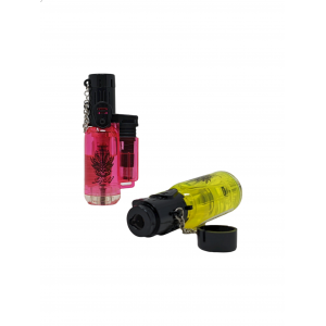 Smoxy Mini Torch Lighter - Tron Clear - Assorted Colors - (Display of 20) [SL109]