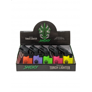 Smoxy Mini Torch Lighter - Agni Double Rubber - Assorted Colors - (Display of 20) [SL112]