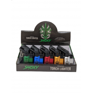Smoxy Mini Torch Lighter - Agni Double Metal - Assorted Colors - (Display of 20) [SL113]