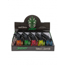 Smoxy Mini Torch Lighter - Agni Double Clear - Assorted Colors - (Display of 20) [SL111]