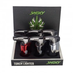 Smoxy Torch Lighter - Ebo - Assorted Colors - 6ct Display [ST103]