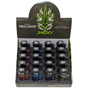 Smoxy Torch Lighter - Pele - Assorted Colors - (Display of 20) [ST114]