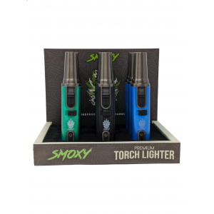 Smoxy Torch Lighter - Defender - Assorted Colors - (Display of 9) [ST119]