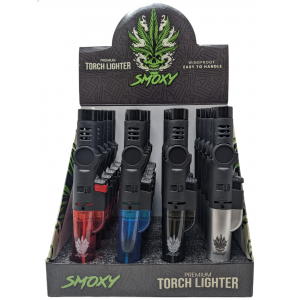 Smoxy Torch Lighter - Bolt - Assorted Colors - (Display of 20) [ST117]