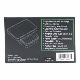 Infyniti Scale - ii100 Pocket Scale 100g x 0.01g 