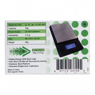 Infyniti Scale - Virus Pocket Scale 50g x 0.01g