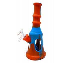 Silicone Clear Window Water Pipe With Glass Chamber [DS499]